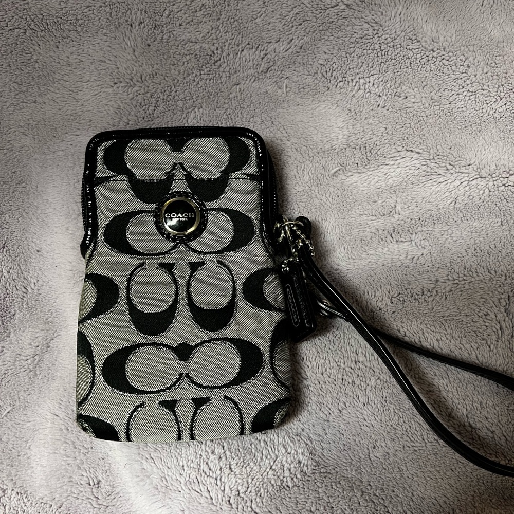Small coach wristlet